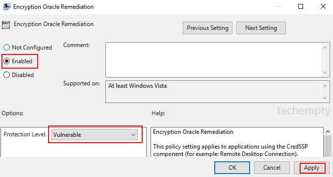 Fix CredSSP Encryption Oracle Remediation