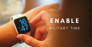 How to change Apple Watch to Military Time