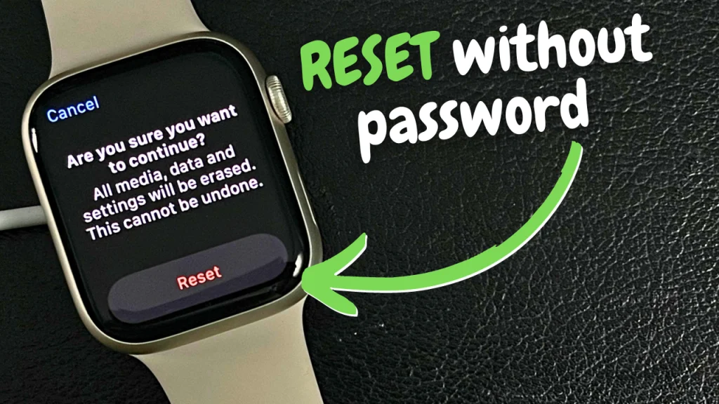 Cannot reset apple watch sale