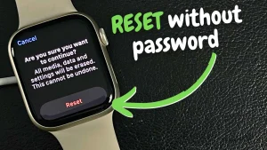 reset apple watch without passcode